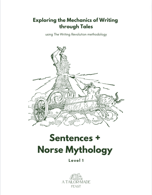 Exploring the Mechanics of Writing through Tales: Sentences + Norse Mythology Level 1